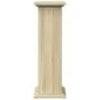 Pedestal expositor con almacenaje roble Sonoma 31x30x90 cm de , Soportes para macetas - Ref: Foro24-854609, Precio: 64,13 €, ...