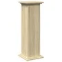 Pedestal expositor con almacenaje roble Sonoma 31x30x90 cm de , Soportes para macetas - Ref: Foro24-854609, Precio: 64,13 €, ...