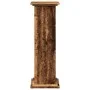 Pedestal expositor con almacenaje madera envejecida 31x30x90 cm de , Soportes para macetas - Ref: Foro24-854614, Precio: 60,5...