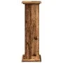 Pedestal expositor con almacenaje madera envejecida 31x30x90 cm de , Soportes para macetas - Ref: Foro24-854614, Precio: 60,5...