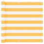 Toldo para balcón tela oxford blanco y amarillo 90x600 cm de vidaXL, Sombrillas - Ref: Foro24-134907, Precio: 29,52 €, Descue...