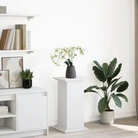 Pedestal expositor con almacenaje madera blanco 31x30x60 cm de , Soportes para macetas - Ref: Foro24-854616, Precio: 54,15 €,...