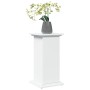 Pedestal expositor con almacenaje madera blanco 31x30x60 cm de , Soportes para macetas - Ref: Foro24-854616, Precio: 55,28 €,...