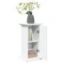 Pedestal expositor con almacenaje madera blanco 31x30x60 cm de , Soportes para macetas - Ref: Foro24-854616, Precio: 54,15 €,...