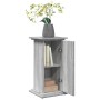 Pedestal expositor con almacenaje gris Sonoma 31x30x60 cm de , Soportes para macetas - Ref: Foro24-854621, Precio: 47,71 €, D...