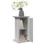 Pedestal expositor con almacenaje gris Sonoma 31x30x60 cm de , Soportes para macetas - Ref: Foro24-854621, Precio: 46,98 €, D...