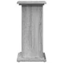 Pedestal expositor con almacenaje gris Sonoma 31x30x60 cm de , Soportes para macetas - Ref: Foro24-854621, Precio: 46,98 €, D...
