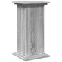 Pedestal expositor con almacenaje gris Sonoma 31x30x60 cm de , Soportes para macetas - Ref: Foro24-854621, Precio: 46,98 €, D...