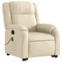 Elektrischer, verstellbarer, aufklappbarer Massage-Sessel aus cremefarbenem Stoff. von , Sessel - Ref: Foro24-3205247, Preis:...