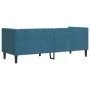 Sofá Chesterfield 3 plazas con cojines terciopelo azul de , Sofás - Ref: Foro24-372701, Precio: 357,35 €, Descuento: %
