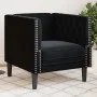 Sillón Chesterfield de terciopelo negro de , Sofás - Ref: Foro24-372678, Precio: 163,62 €, Descuento: %