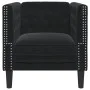 Sillón Chesterfield de terciopelo negro de , Sofás - Ref: Foro24-372678, Precio: 163,62 €, Descuento: %
