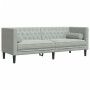 Set sofás Chesterfield con cojines 2 pzas terciopelo gris claro de , Sofás - Ref: Foro24-3209291, Precio: 503,87 €, Descuento: %