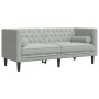 Set sofás Chesterfield con cojines 2 pzas terciopelo gris claro de , Sofás - Ref: Foro24-3209291, Precio: 503,87 €, Descuento: %