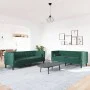 Set de sofás Chesterfield con cojines 2 piezas terciopelo verde by , Sofas - Ref: Foro24-3209293, Price: 638,63 €, Discount: %
