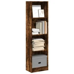 Estantería de madera de ingeniería roble ahumado 40x24x143 cm de , Librerías y estanterías - Ref: Foro24-857787, Precio: 46,7...