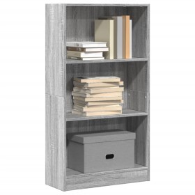 Estantería de madera de ingeniería gris Sonoma 60x24x109 cm de , Librerías y estanterías - Ref: Foro24-857808, Precio: 42,96 ...