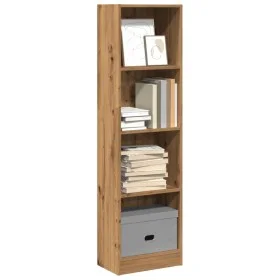 Estantería de madera de ingeniería roble artesano 40x24x143 cm de , Librerías y estanterías - Ref: Foro24-857791, Precio: 47,...