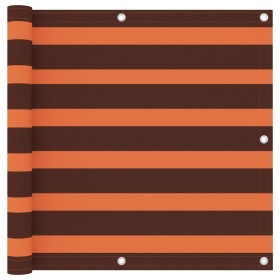 Toldo para balcón tela oxford naranja y marrón 90x600 cm de vidaXL, Sombrillas - Ref: Foro24-134931, Precio: 32,36 €, Descuen...