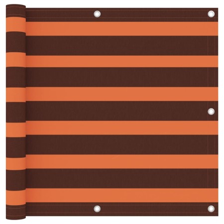 Toldo para balcón tela oxford naranja y marrón 90x600 cm de vidaXL, Sombrillas - Ref: Foro24-134931, Precio: 32,36 €, Descuen...