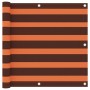 Toldo para balcón tela oxford naranja y marrón 90x600 cm de vidaXL, Sombrillas - Ref: Foro24-134931, Precio: 32,36 €, Descuen...