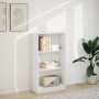 Estantería de madera de ingeniería blanca 60x24x109 cm de , Librerías y estanterías - Ref: Foro24-857803, Precio: 42,96 €, De...