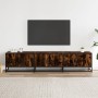 Mueble para TV madera de ingeniería roble ahumado 180x35x41 cm de , Muebles TV - Ref: Foro24-3300787, Precio: 106,93 €, Descu...