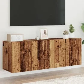 Muebles para TV de pared 2 uds madera envejecida 60x30x41 cm de , Muebles TV - Ref: Foro24-857663, Precio: 71,70 €, Descuento: %
