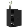Armario botiquín madera de ingeniería negro 40x41x77,5 cm de , Taquillas y armarios de almacenamiento - Ref: Foro24-855188, P...