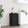 Armario botiquín madera de ingeniería negro 40x41x77,5 cm de , Taquillas y armarios de almacenamiento - Ref: Foro24-855188, P...