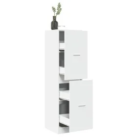 Engineered wood white medicine cabinet 40x41x144.5 cm by , Lockers and storage cabinets - Ref: Foro24-3309636, Price: 123,19 ...