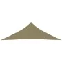 Toldo de vela triangular tela Oxford beige 4x4x5,8 m de vidaXL, Sombrillas - Ref: Foro24-135177, Precio: 36,81 €, Descuento: %