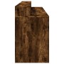 Escritorio con LED madera ingeniería roble ahumado 200x55x91 cm de , Escritorios - Ref: Foro24-3309442, Precio: 187,66 €, Des...