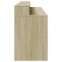 Escritorio con LED madera ingeniería roble Sonoma 200x55x91 cm de , Escritorios - Ref: Foro24-3309440, Precio: 171,72 €, Desc...