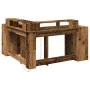 Escritorio con LED madera ingeniería envejecida 152x152x91 cm de , Escritorios - Ref: Foro24-3309463, Precio: 157,31 €, Descu...