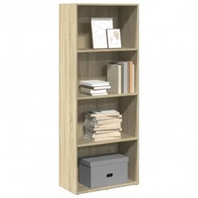 Estantería de madera de ingeniería roble Sonoma 60x30x152 cm de , Librerías y estanterías - Ref: Foro24-857910, Precio: 67,29...