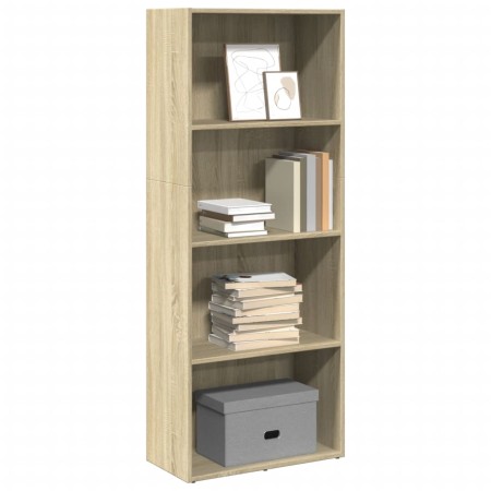 Estantería de madera de ingeniería roble Sonoma 60x30x152 cm de , Librerías y estanterías - Ref: Foro24-857910, Precio: 68,01...