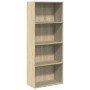 Estantería de madera de ingeniería roble Sonoma 60x30x152 cm de , Librerías y estanterías - Ref: Foro24-857910, Precio: 68,01...