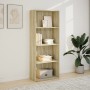 Estantería de madera de ingeniería roble Sonoma 60x30x152 cm de , Librerías y estanterías - Ref: Foro24-857910, Precio: 68,01...