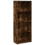 Estantería madera de ingeniería roble ahumado 60x30x152 cm de , Librerías y estanterías - Ref: Foro24-857912, Precio: 62,18 €...