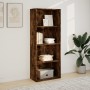 Estantería madera de ingeniería roble ahumado 60x30x152 cm de , Librerías y estanterías - Ref: Foro24-857912, Precio: 62,18 €...