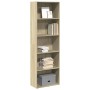 Estantería de madera de ingeniería roble Sonoma 60x30x189 cm de , Librerías y estanterías - Ref: Foro24-857919, Precio: 82,75...