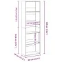 Estantería de madera de ingeniería roble artisian 60x30x189 cm de , Librerías y estanterías - Ref: Foro24-857925, Precio: 89,...