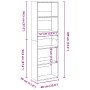 Estantería de madera de ingeniería roble artisian 60x30x189 cm de , Librerías y estanterías - Ref: Foro24-857925, Precio: 92,...
