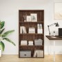 Estantería madera de ingeniería marrón roble 80x30x152 cm de , Librerías y estanterías - Ref: Foro24-857946, Precio: 70,58 €,...