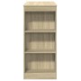 Mesa alta bar con estantes madera roble Sonoma 95x47x103,5 cm de , Mesas de cocina y de comedor - Ref: Foro24-854384, Precio:...