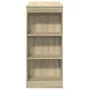 Mesa alta bar con estantes madera roble Sonoma 95x47x103,5 cm de , Mesas de cocina y de comedor - Ref: Foro24-854384, Precio:...