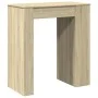 Mesa alta bar con estantes madera roble Sonoma 95x47x103,5 cm de , Mesas de cocina y de comedor - Ref: Foro24-854384, Precio:...