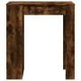 Mesa alta bar con estantes roble ahumado 95x47x103,5 cm de , Mesas de cocina y de comedor - Ref: Foro24-854386, Precio: 83,64...