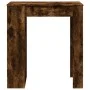 Mesa alta bar con estantes roble ahumado 95x47x103,5 cm de , Mesas de cocina y de comedor - Ref: Foro24-854386, Precio: 82,41...